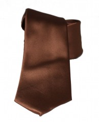                                                                          NM szatén nyakkendő - Barna Egyszínű nyakkendő